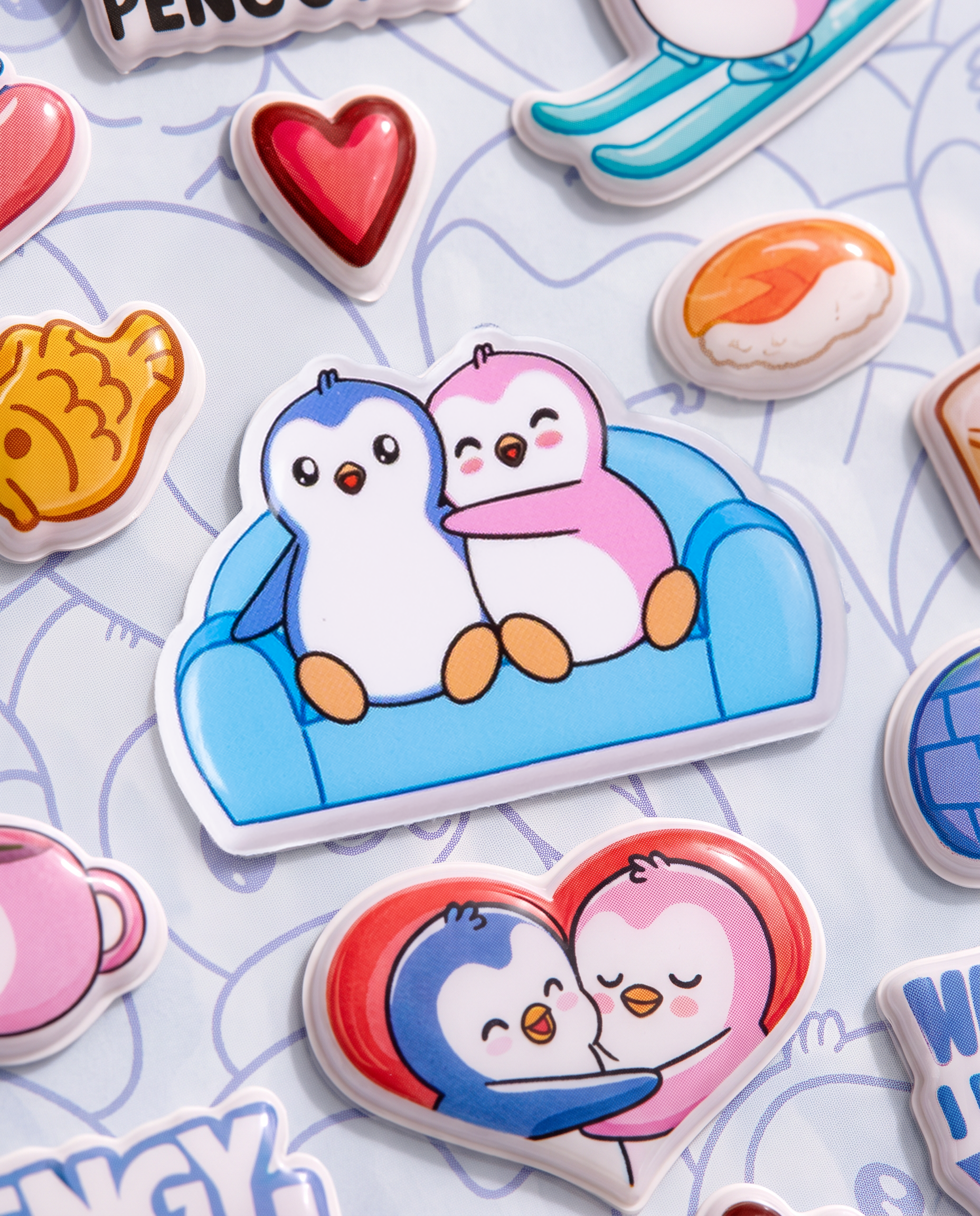 Puffy Pudgy Stickers