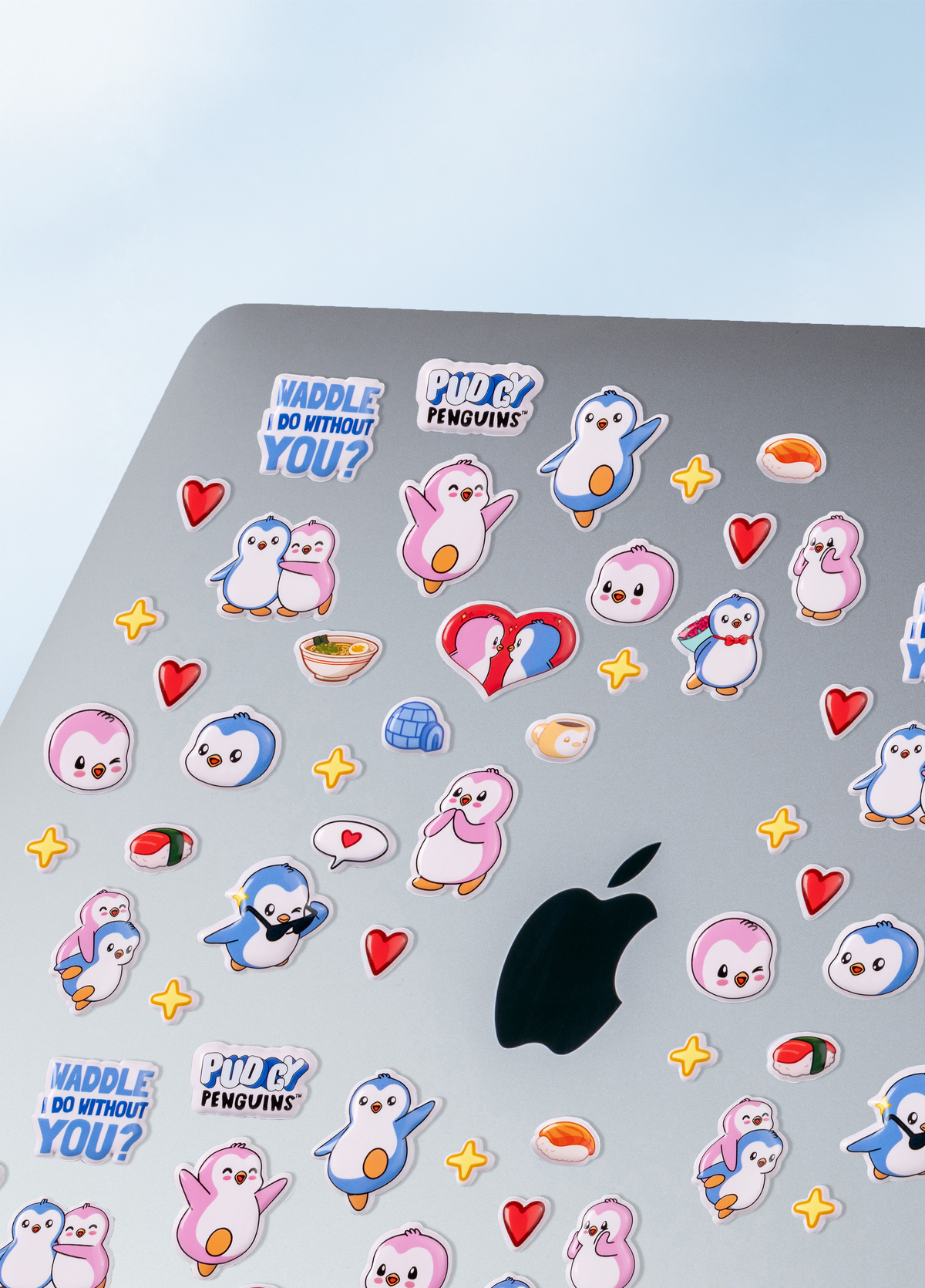 Pudgy Penguins Puffy Stickers