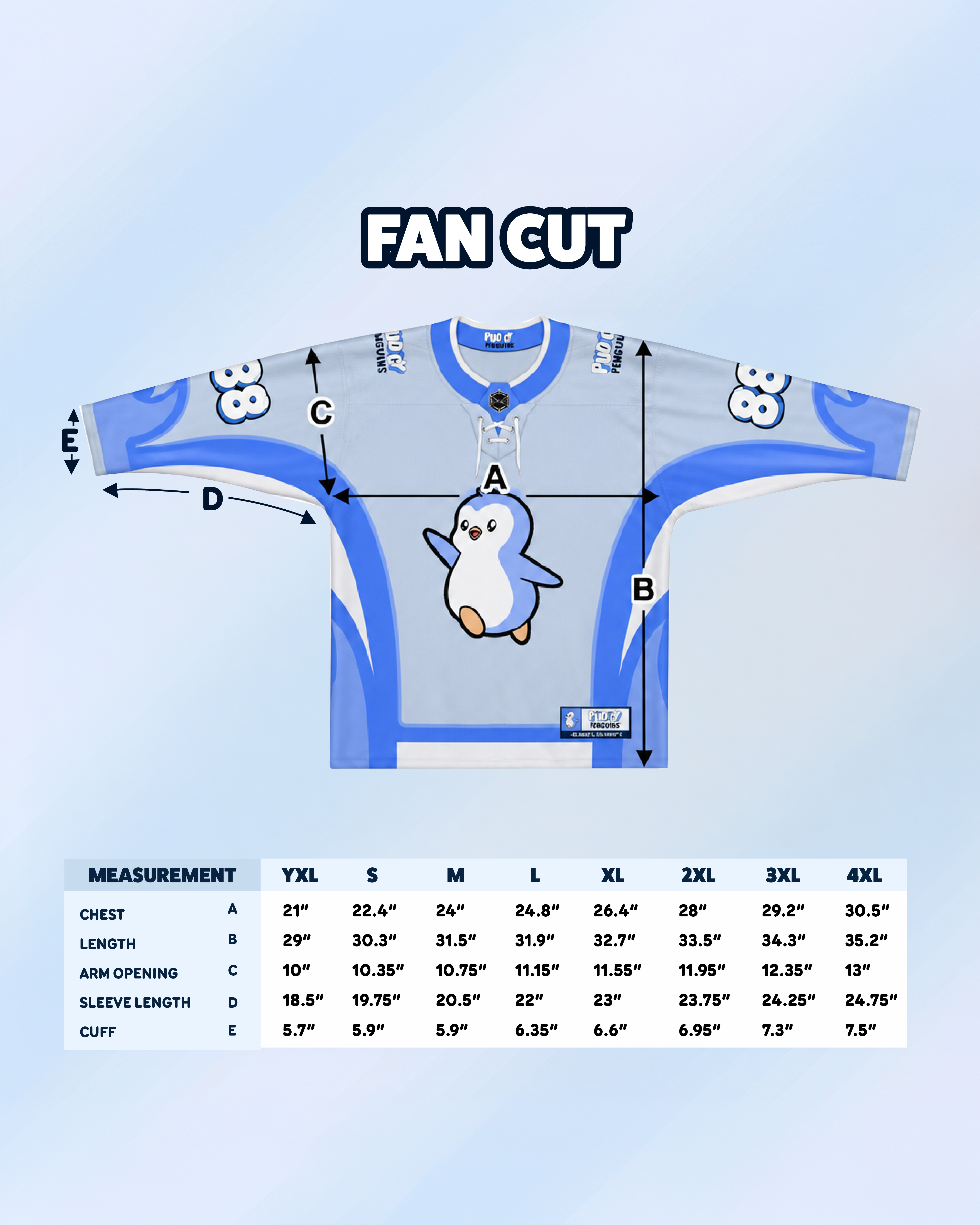 Pudgy Penguins Hockey Jersey