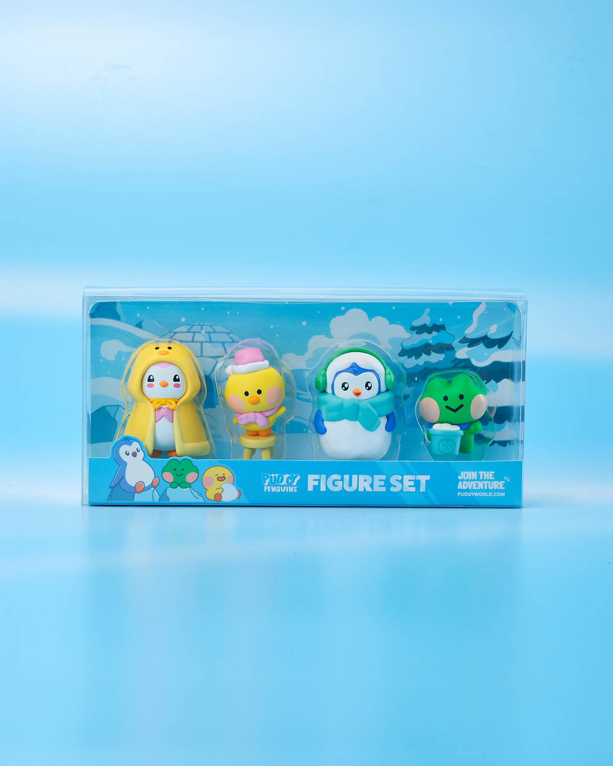 LINE FRIENDS minini x Pudgy Penguins Collectible Figure Set