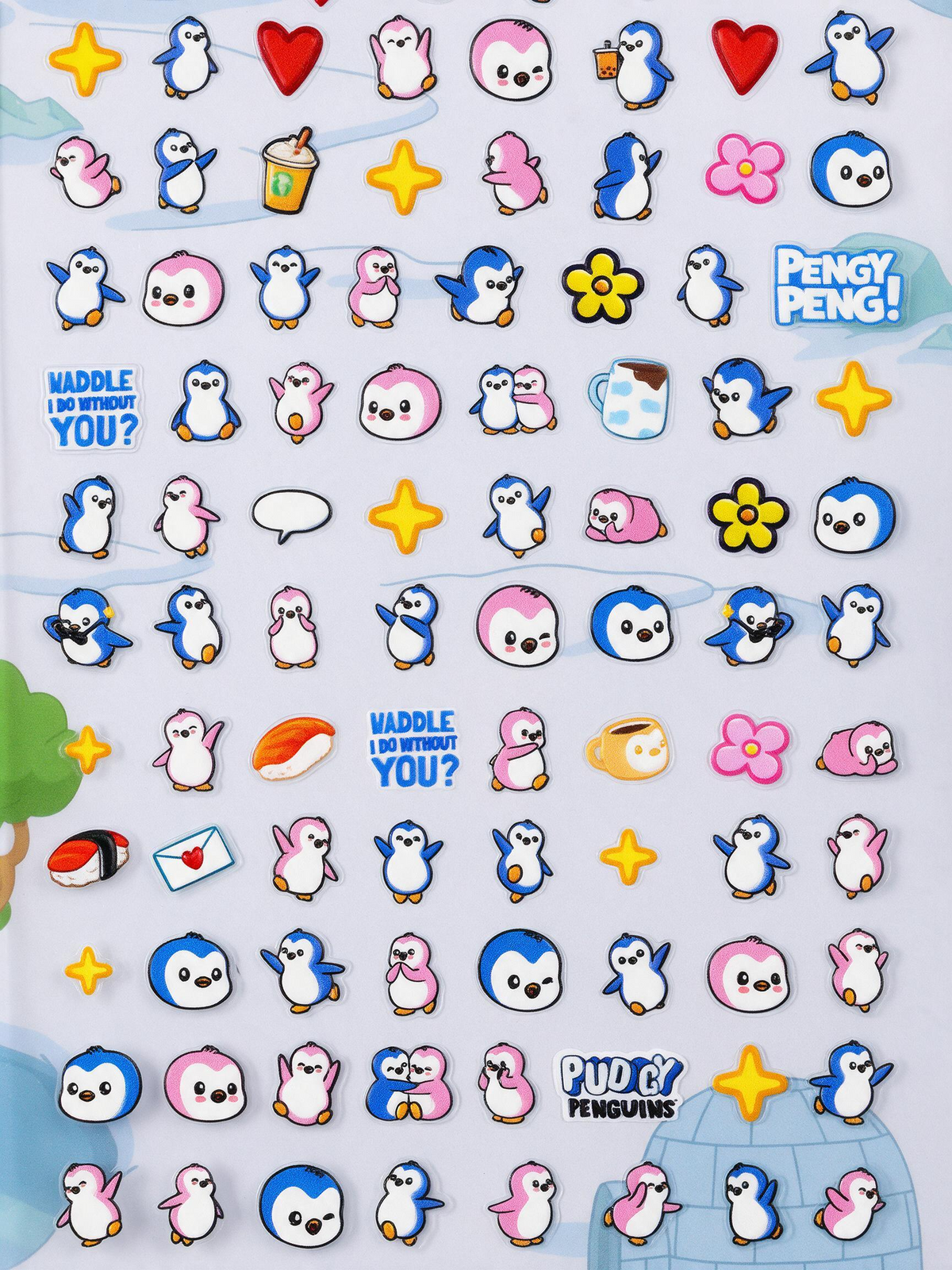 Pudgy Penguins Mini Stickers
