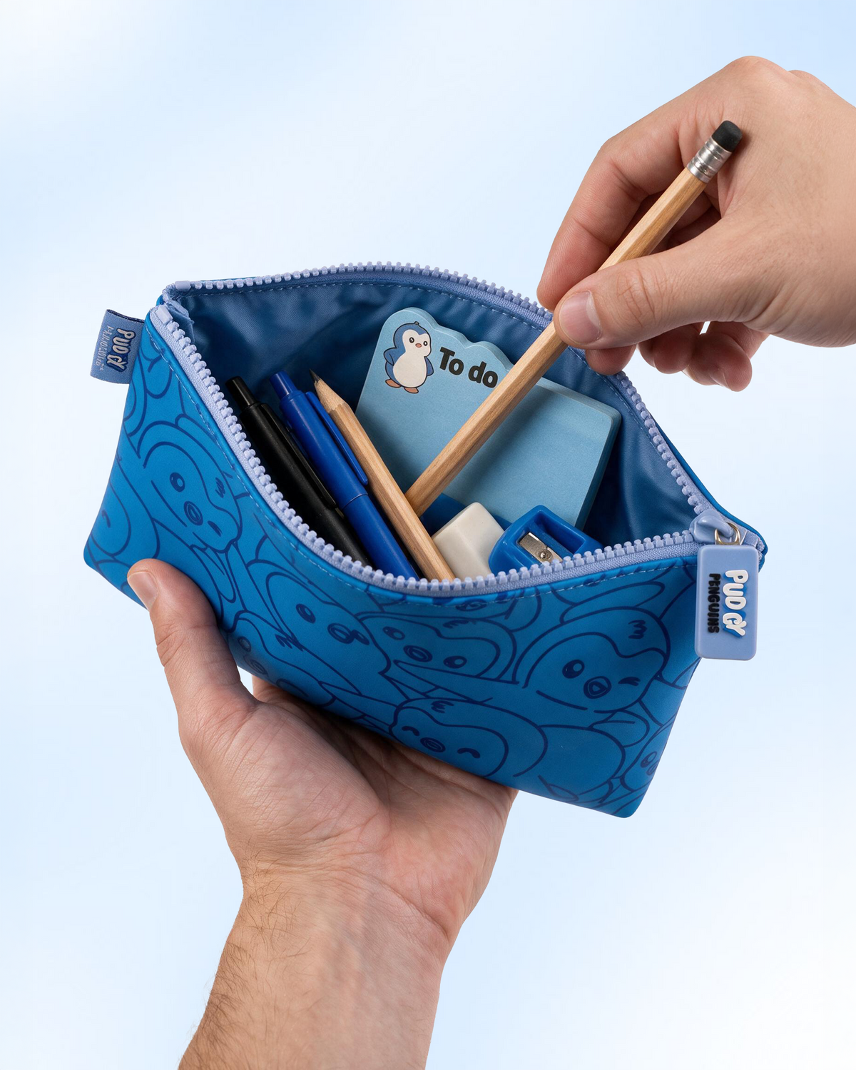 Pudgy Penguins Pax Pengu & Polly Pencil Case