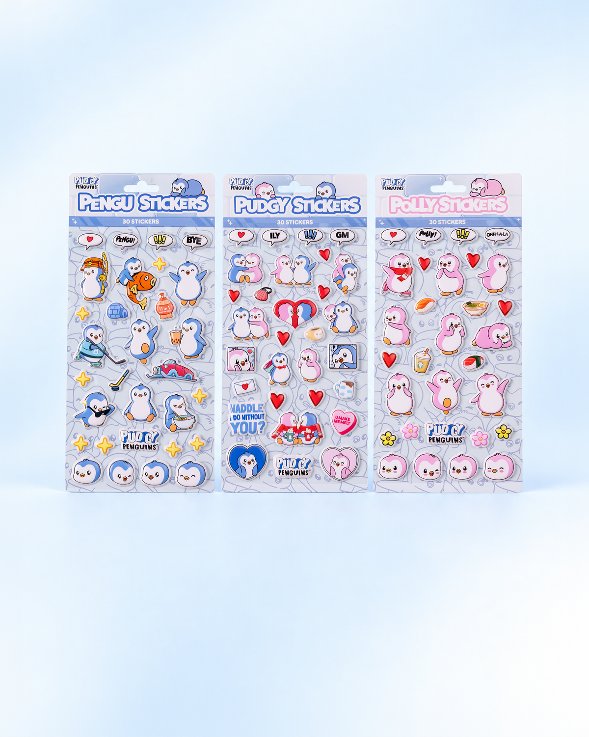 Pudgy Penguins Puffy Stickers Pack