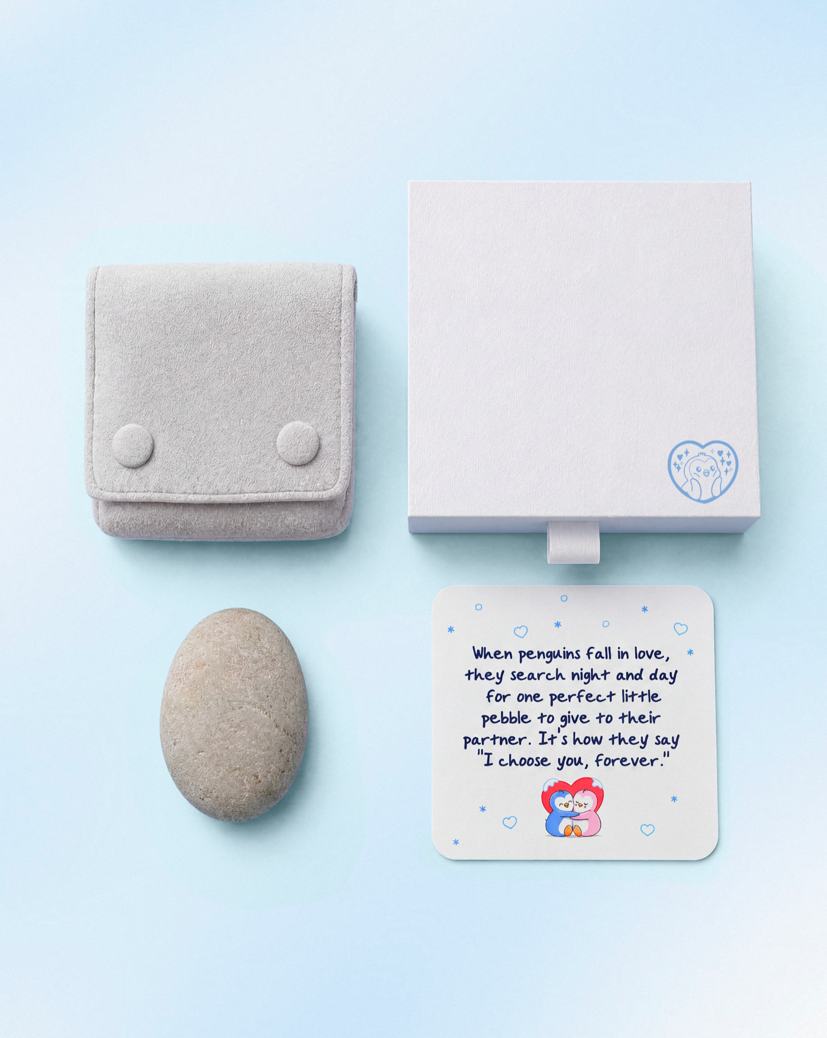 PLUSH BOUQUET + FOREVER PEBBLE BUNDLE